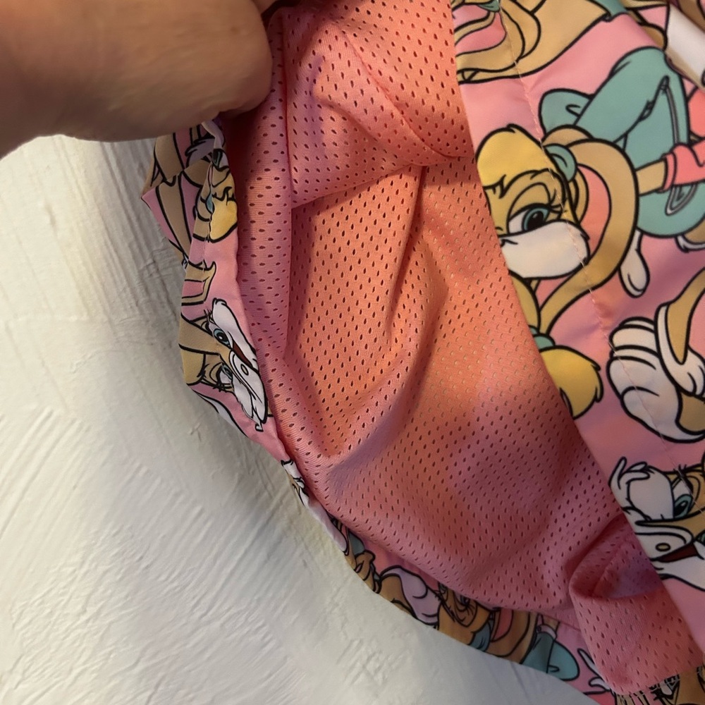 Looney Tunes Pink Lined Short Juniors Sz M - Picture 4 of 6